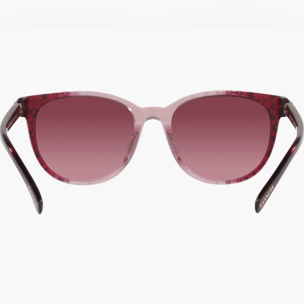 Coach Gradient Red 54 mm Round Sunglasses - Picture 4 of 15